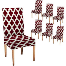 Ensemble de 6 housses extensibles amovibles pour chaises de salle Ă manger Parsons