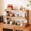 Wooden Countertop Mug Rack 3-Tier 1