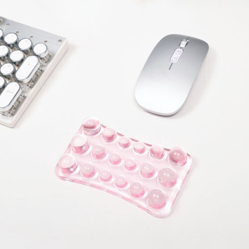 Mouse Pad με κρυστάλλινο διάφανο τζελ για στήριξη καρπού 1 συσκευασία