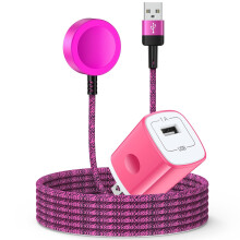 USB Magnetic iWatch Fast Charging Pad w/ 3FT Cable & Adapter – Compatible with iWatch, FCC Approved