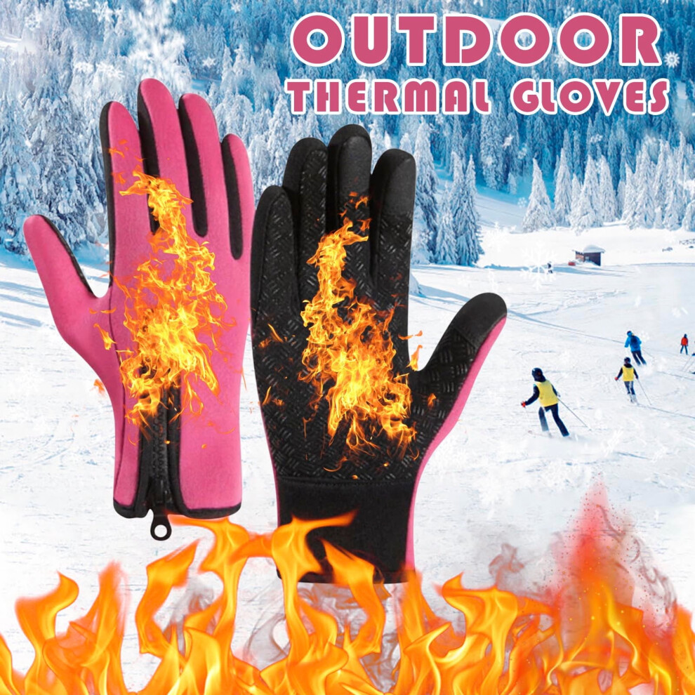 Thermal Gloves Waterproof Windproof Fleece-Lined 9178400806056