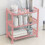 Wall-Mounted 3-Tier Rack for Bathroom Kitchen Metal 1