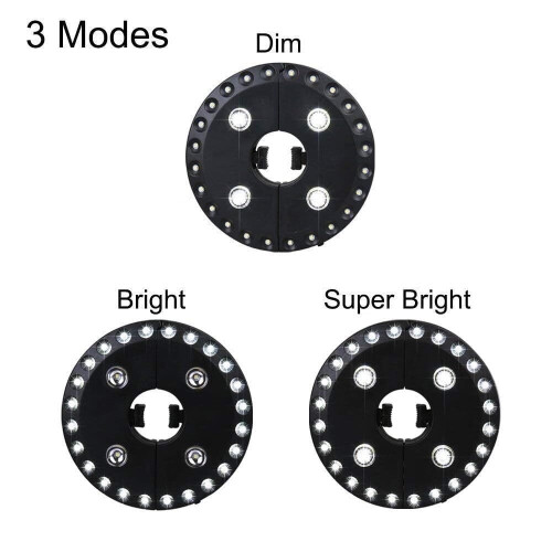 Lampe de parasol sans fil 28 LED 3 modes 2
