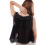Top cropped feminino boho com amarração frontal e sem mangas em chiffon de tule. 2