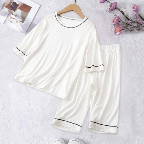 Ensemble pyjama d'été pour garçon, doux et respirant, manches courtes 1