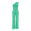 Mint Green Solid Sequin Jumpsuit High Waist Women's1 4