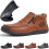 Willtoo men's handmade leather slip-on driving boots 1