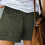 Leichte Damen-Cargoshorts mit elastischem Bund und Taschen 5