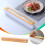 Wall-Mounted Plastic Wrap Cutter with Magnetic Storage for 1
