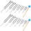 Aluminum Tuning Fork Kit 128Hz-4096Hz 12 pcs silver 1