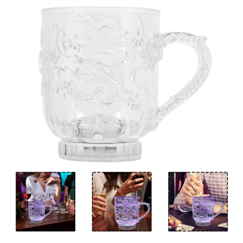 Mug transparent 9,7 x 7,9 x 5,6 cm (1 pièce)