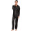 Men's satin pajama set long sleeve solid color2-piece 6