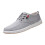 Graue Herren-Freizeitschuhe aus Canvas, Größe 39 2