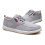 Graue Herren-Freizeitschuhe aus Canvas, Größe 39 5