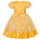 Mädchen-Abendkleid mit Blumenmuster, Schleife und Tüllrüschen 4