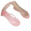 Dame jelly flip-flops lyserøde størrelse 6,5 4