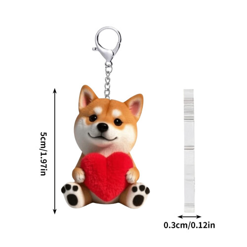 Ensemble de 6 porte-clés animaux kawaii 2