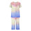 Dame Tie Dye Lounge Pyjamasæt Capri Pants 2-delt 4