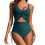 Damesmonokini met ruches en hoge taille 1