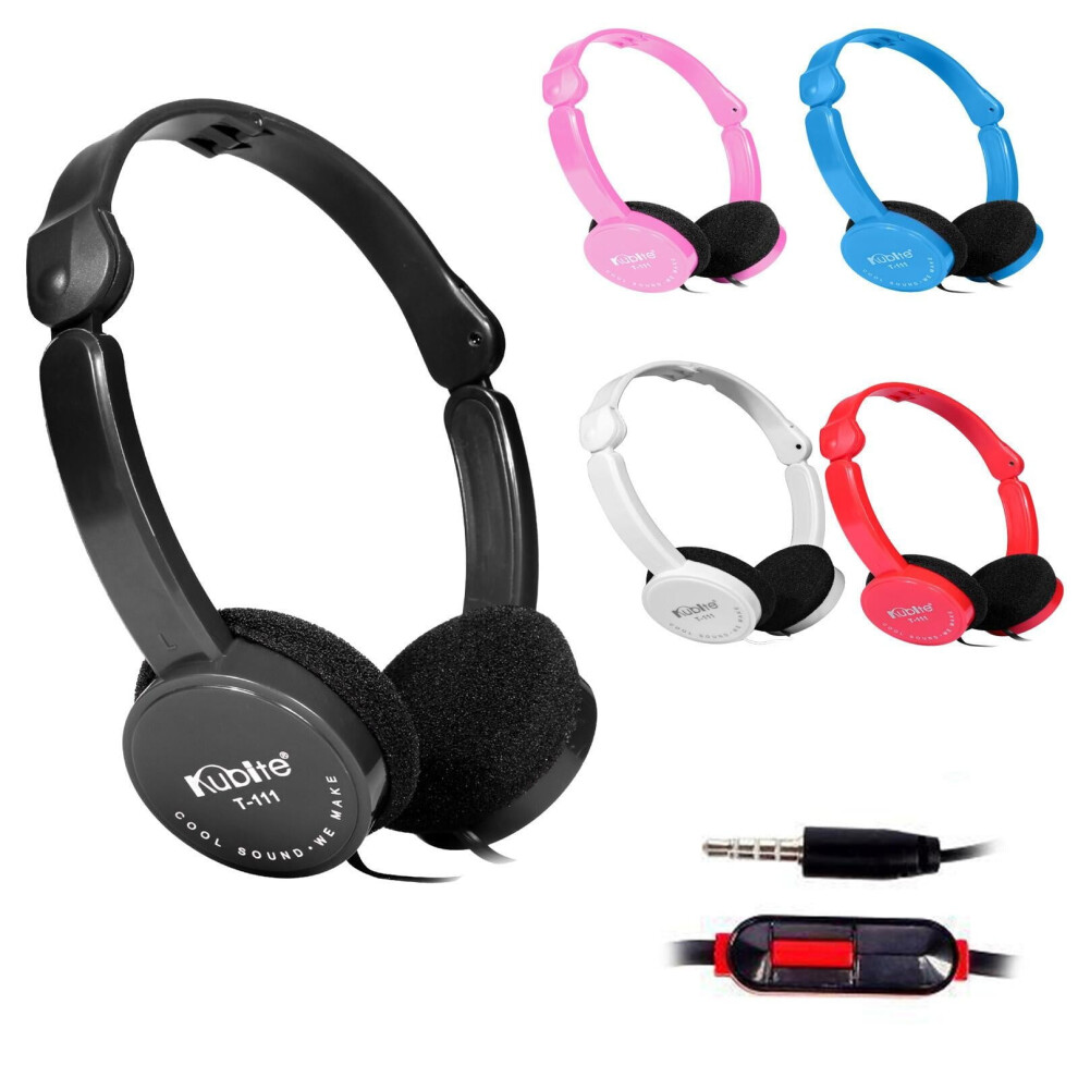 Wanfds Kids Wired Headphones With Mic Volume Limiter Black 9357860591072