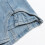 Himmelblå denimnederdel til kvinder, løs pasform, størrelse M 4