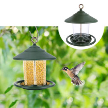 Bird Bath for Cage or Outdoor Use Plastic Dark Green
