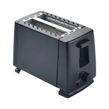 Grille-pain en acier inoxydable avec fentes extra-larges, 2 tranches