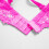 Damen-Spitzenwäsche-Set mit Stahlringen, pink 6