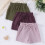 Ensemble de vêtements d'été pour filles : short violet à taille élastique et 5