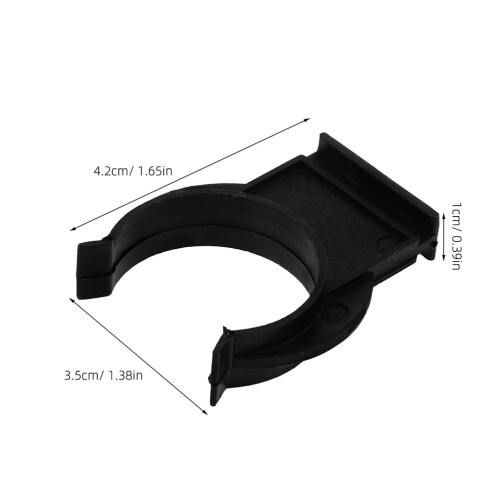 Κλιπς Μπάζας για Ντουλάπια Μαύρα4,2x3,5x1,0cm30 τεμάχια 1