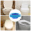 Blauwe rubberen toiletwasafdichtingsring 4,9 x 4,9 inch 2