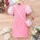 Mädchen-Strickkleid mit Puffärmeln, rosa, Größe 4T 8