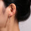 Teardrop Tassel CZ Drop Earrings Gold Plated 2