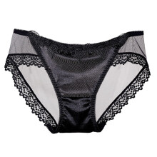 Women's Silk Satin Lace Briefs Breathable Underwear