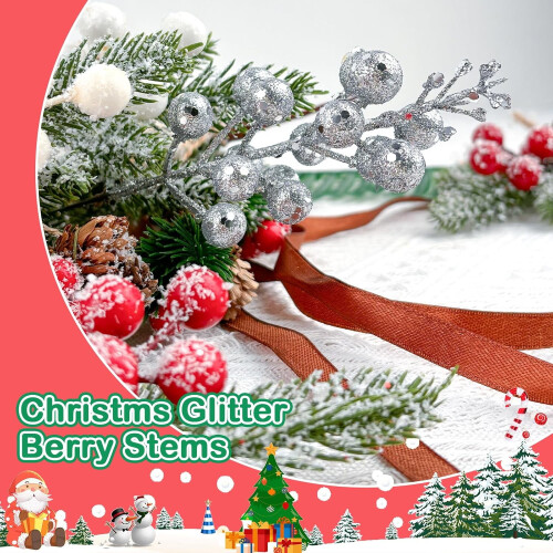 Guldglitterbärstjälkar 18 cm 10 st 2