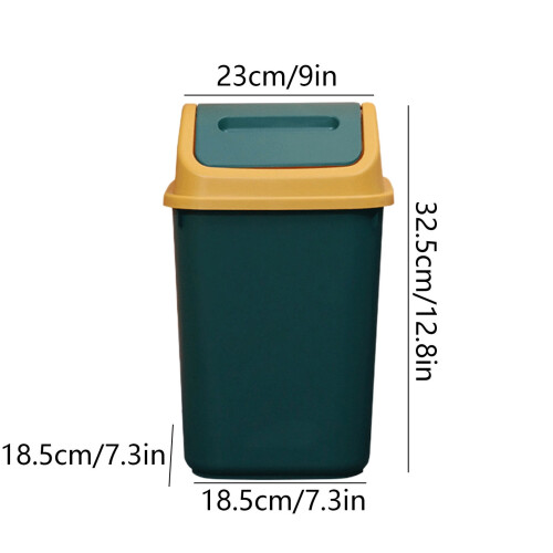Bathroom Trash Can with Press Lid 3.5L 2