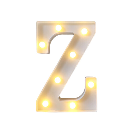 Letras luminosas de LED rosa com glitter de 30 cm (12 polegadas) 1