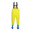 Kids Chest Waders Waterproof Unisex Rain Boots Yellow Size 3