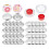 Cover Button Kit with Tools Fabric Flat Back Buttons 100 1