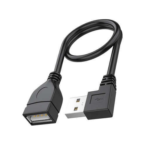 Καλώδιο επέκτασης USB2.0 Αρσενικό σε θηλυκό 90 μοιρών 10cm