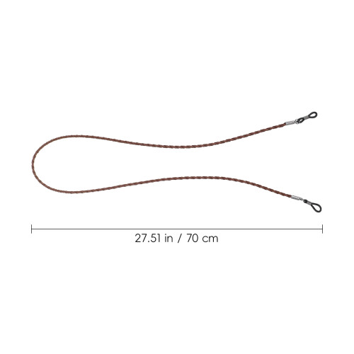 Eyeglasses Strap Brown Braided Lightweight Durable 1