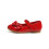 Mädchen-Leder-Prinzessinnenschuhe, rot, Größe 36 5