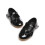 Mädchen-Freizeitschuhe aus Leder, schwarz, Größe 21 5