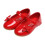 Mädchen-Leder-Prinzessinnenschuhe, rot, Größe 36 3