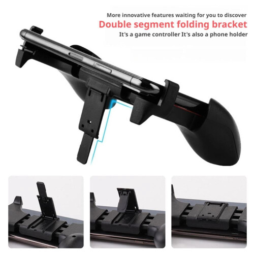 PUBG Mobile gamecontroller ergonomische handgreep zwart rood ABS 1