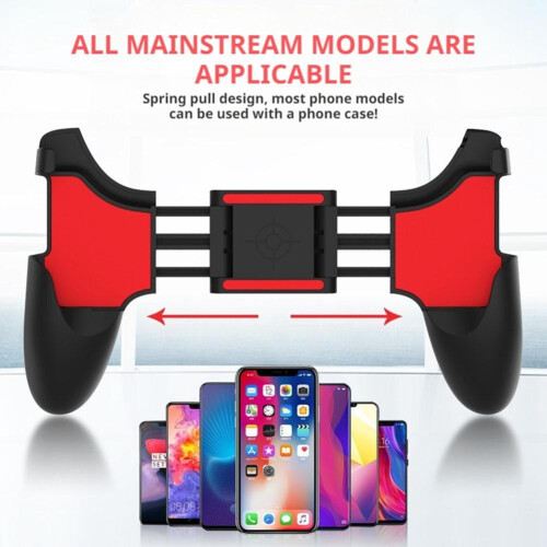 PUBG Mobile gamecontroller ergonomische handgreep zwart rood ABS 2