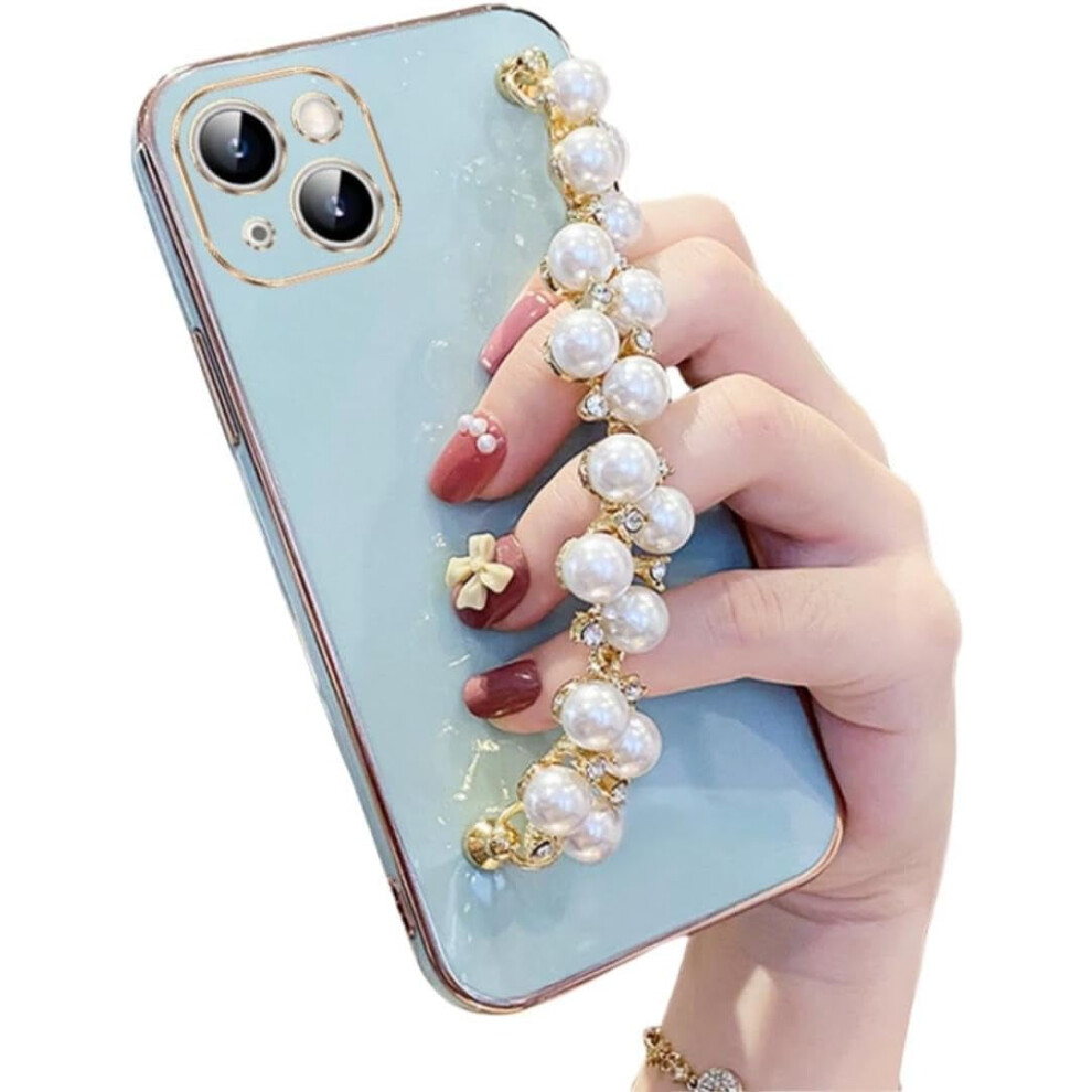 Electroplated Beaded Bracelet Phone Case For Iphone Green 902370133183