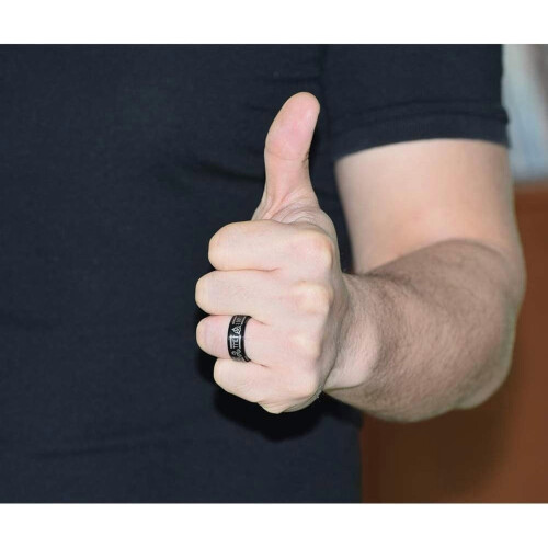 Viking Spinner Ring for Men Stainless Steel1Piece 2