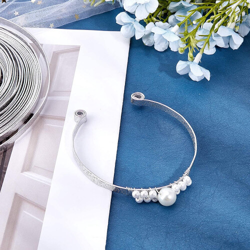 Aluminum Flat Wire 5mm Wide Silver 10m Roll 2