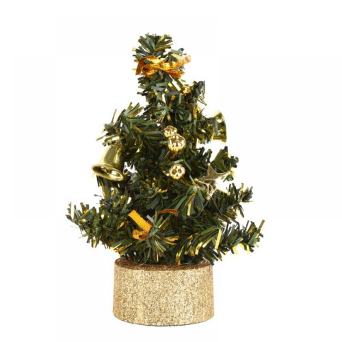 Artificial Mini Christmas Tree with Colored Ornaments
